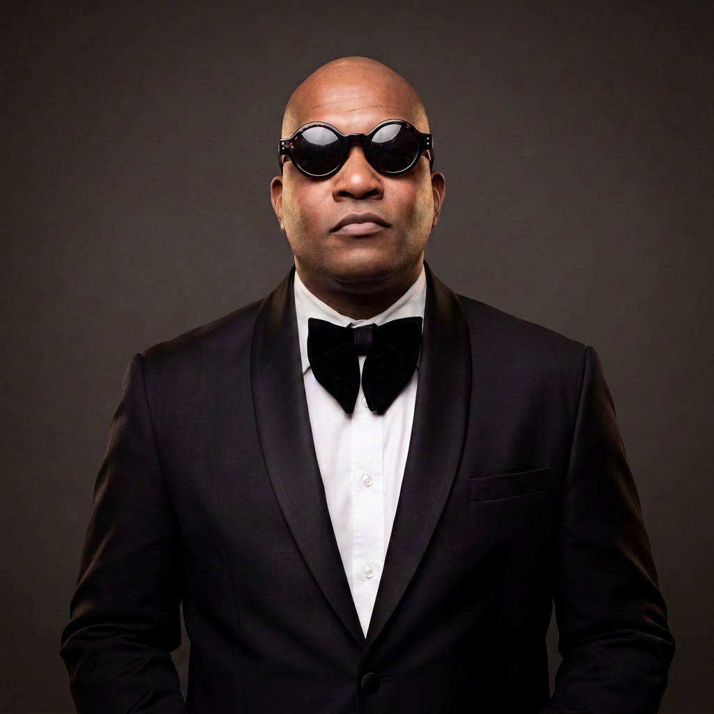 Portrait of Harvey Cummings II in a tuxedo